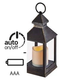 HOME DECO LÁMPÁS GYERTYÁVAL ANTIK 3×AAA IDŐZÍTŐ VINTAGE