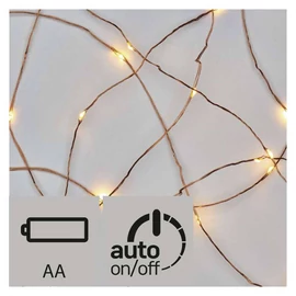 KARI FÉNYF NANO 0.9M 10LED IP20 EZÜST 2×AA MELEG F