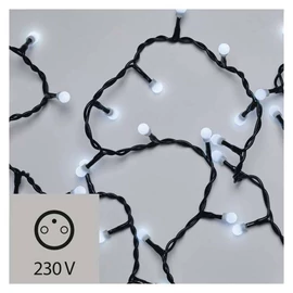 KARÁCSONYI FÉNYF CHERRY 5M 100LED IP20 HIDEG FEHÉR