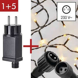 CNT - START KIT 10M, 100LED, IP44,12W, MELEG FEHÉR