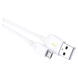 Töltő- és adatkábel USB-A 2.0 / micro USB-B 2.0, Quick Charge, 1 m, fehér