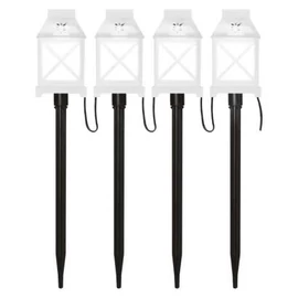 LED dekoráció – leszúrható lámpák fehér, kültéri és beltéri, hideg fehér