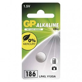 GP Alkáli gombelem LR43 (186) 1db/bliszter