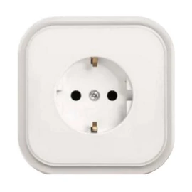 ECO földelt dugalj kerettel, fehér IP20 10449