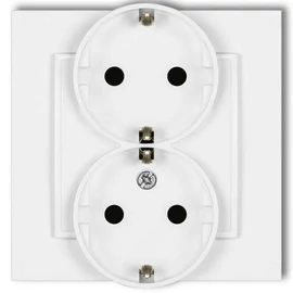 MINI dupla dugalj kerettel fehér 4108H