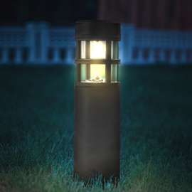 LED szolár lámpa - 30 cm - melegfehér