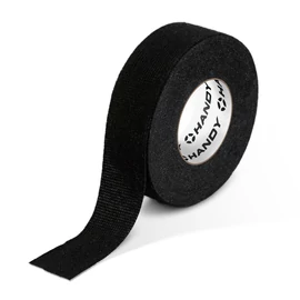 Öntapadós textil szalag - kábelkorbácsokhoz - 15 m x 19 mm x 0,3 mm - fekete