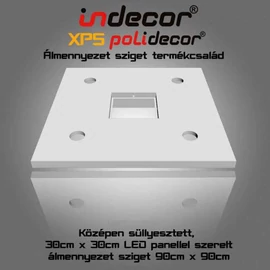N-90-LP 90cm négyzet álmennyezet sziget LED panel világításhoz