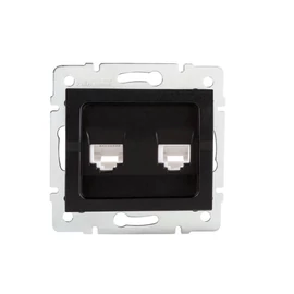 Dupla, független számítógép-csatlakozó (2x RJ45Cat 5e Jack) LOGI