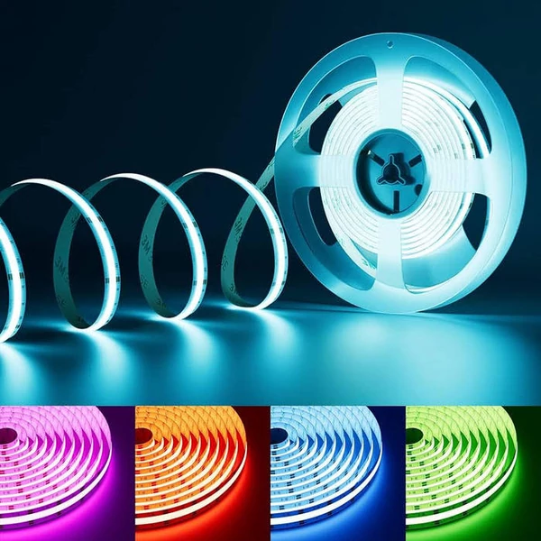 COB LED szalag 756LED/m 12V 14W 10mm IP20 RGB