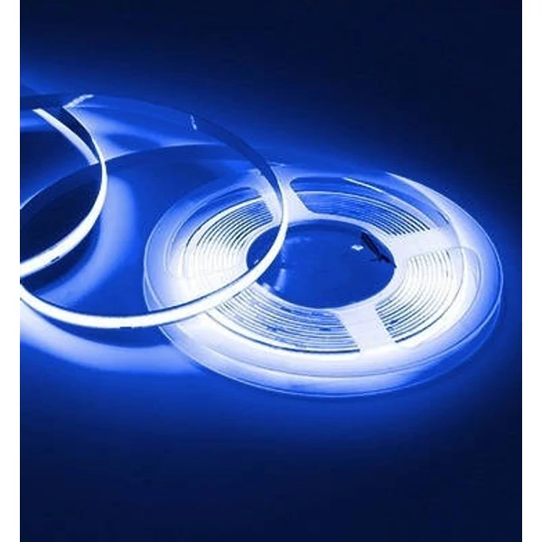 COB LED szalag 384LED/m 12V 10W 8mm IP20 KÉK