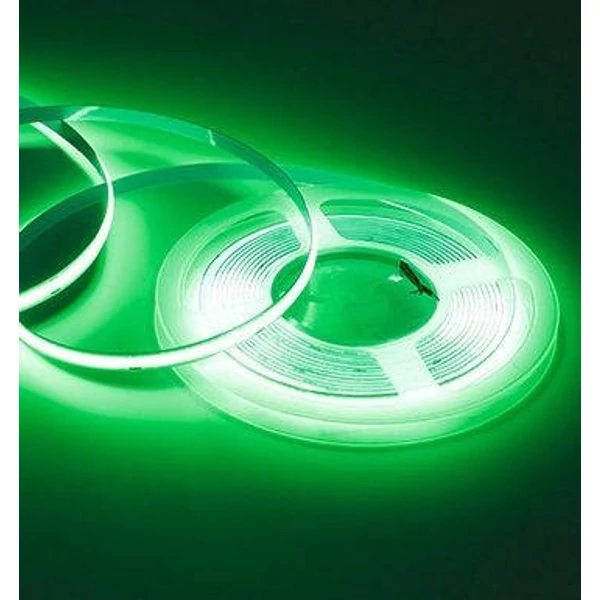 COB LED szalag 384LED/m 12V 10W 8mm IP20 ZÖLD