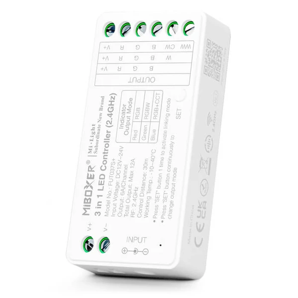 Rádiófrekvenciás Dimmer RGB/RGBW/RGBCCT Ledszalaghoz (Vezérlő)