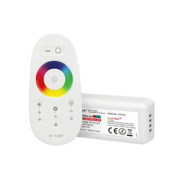 Távirányítós Rádiófrekvenciás Dimmer RGB Ledszalaghoz (Vezérlő+Távirányító)