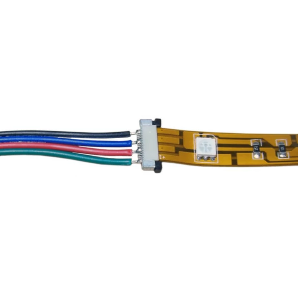 Csatlakozó 10mm széles RGB Ledszalaghoz (csúszkás)