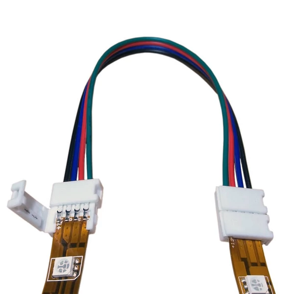 Összekötő 10mm széles RGB Ledszalaghoz (pattintós)