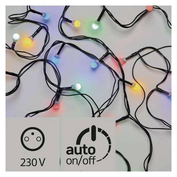 KARÁCSONYI FÉNYF CHERRY 20M 200LED IP44 IDŐZÍTŐ SZÍNES