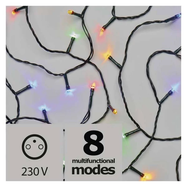 KARÁCSONYI FÉNYF MULTIF 10M 96LED IP44 SZÍNES