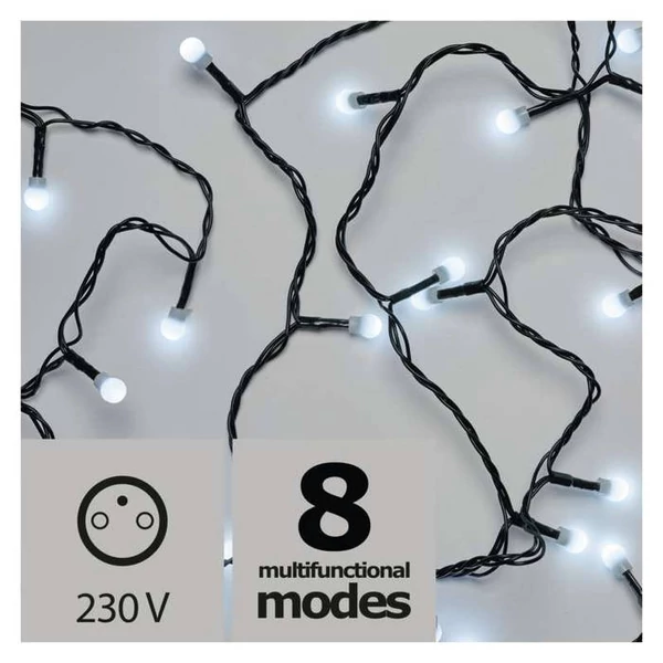 KARÁCSONYI FÉNYF CHERRY MULTIF 20M 200LED IP44 HIDEG FEHÉR