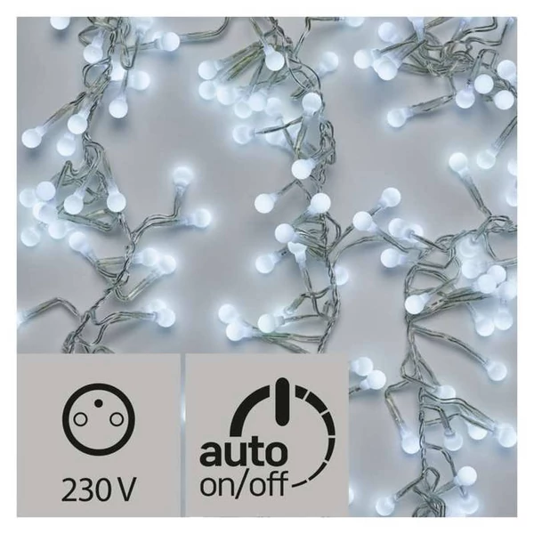 KARÁCSONYI FÉNYF CHERRY SÜNI 2.4M 288LED IP44 IDŐZÍTŐ HIDEG