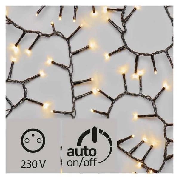 KARÁCSONYI FÉNYF SÜNI 8M 400LED IP44 IDŐZÍTŐ MELEG FEHÉR