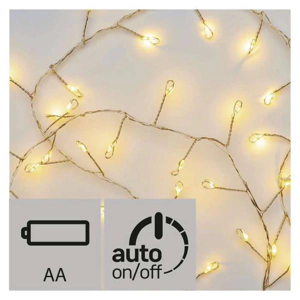 KARÁCSONYI FÉNYF NANO SÜNI 2.4M 100LED IP20 IDŐZÍTŐ MELEG