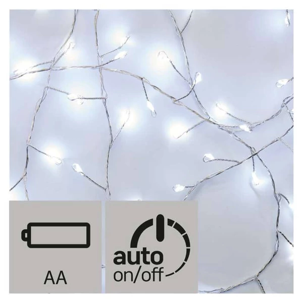 KARÁCSONYI FÉNYF NANO SÜNI 2.4M 100LED IP20 IDŐZÍTŐ HIDEG