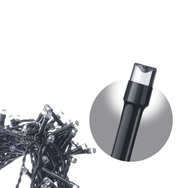 KARÁCSONYI FÉNYF JÉGCSAP MULTIF 3.6M 200LED IP44 HIDEG FEHÉR