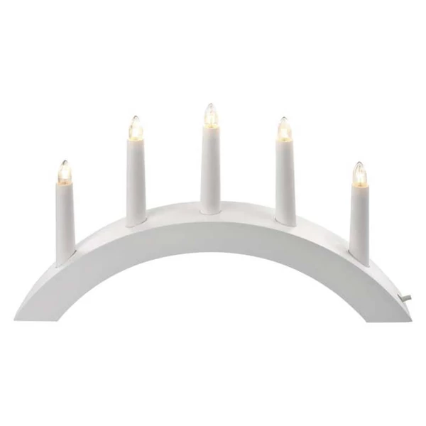 HOME DECO GYERTYA ÁLLV FEHÉR 9LED E10 IP20 ID MF