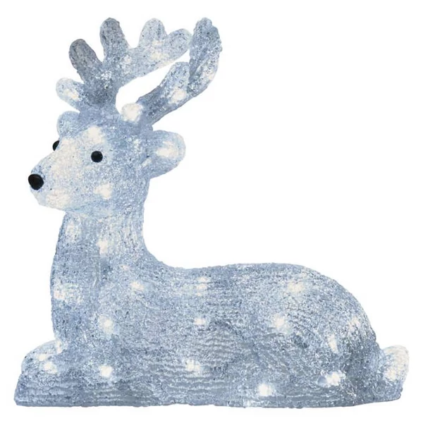 KARI DEKO RÉNSZARVAS 31x27 40LED IP44 ID HIDEG FEH