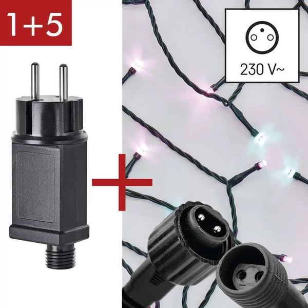 CNT - START KIT 10M, 100LED, IP44,12W, SZÍNES