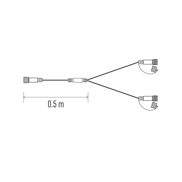 CNT - ELOSZTÓ KÁBEL 0.5M IP44