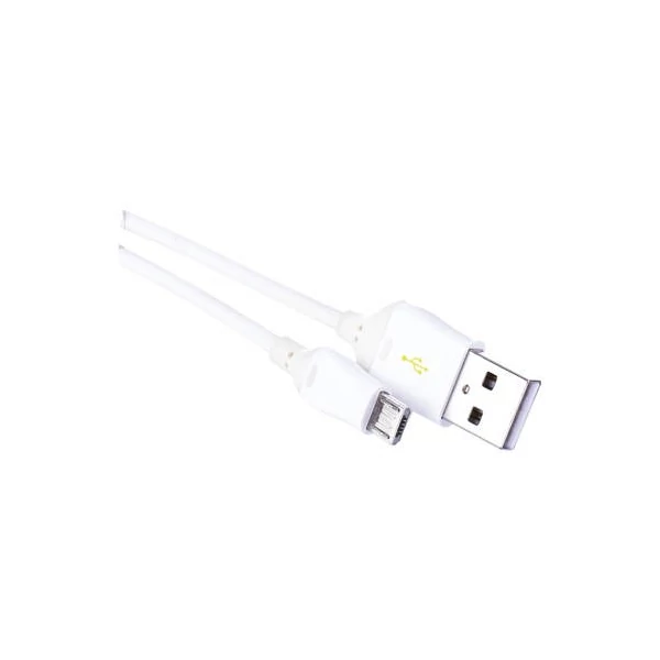 Töltő- és adatkábel USB-A 2.0 / micro USB-B 2.0, Quick Charge, 1 m, fehér
