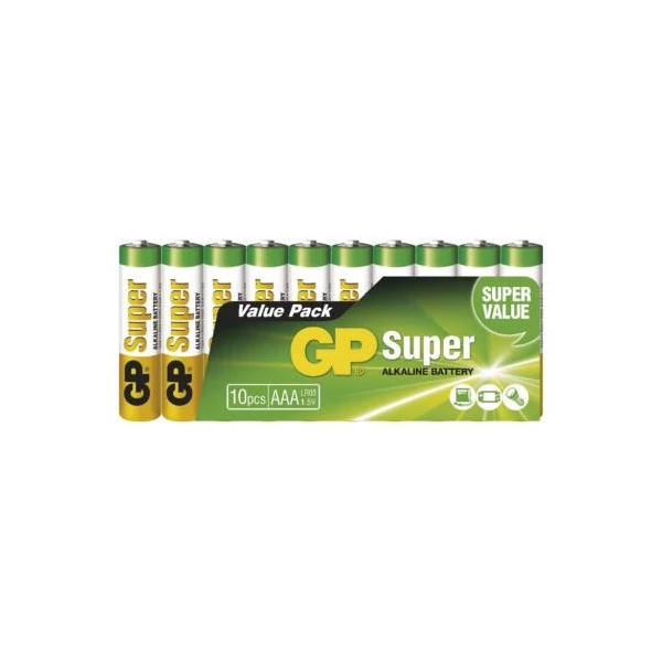GP Super Alkáli elem AAA 10db/fólia