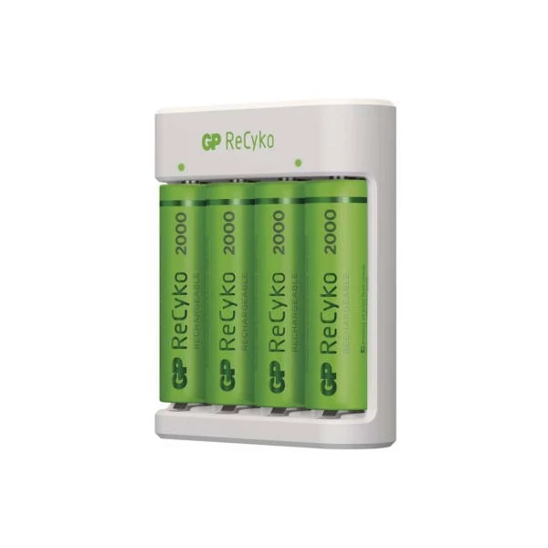 GP Akkumulátor töltő Eco E411+2xAA ReCyko 2000mAh