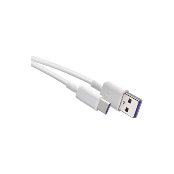 Töltő- és adatkábel USB-A 2.0 / USB-C 2.0, 1,5 m, fehér