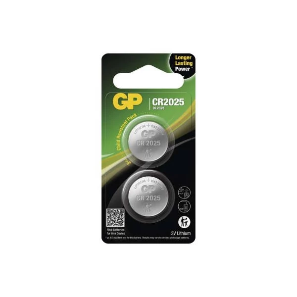 GP Lítium gombelem CR2025 2db/bliszter