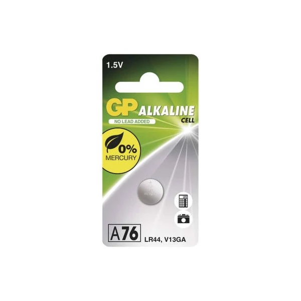 GP Alkáli gombelem LR44 (a76) 1db/bliszter