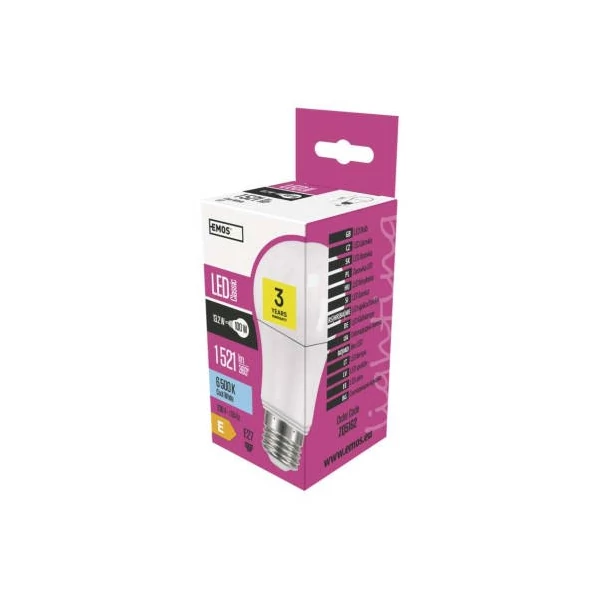 EMOS Classic LED izzó A60 E27 13,2W 1521lm hideg fehér