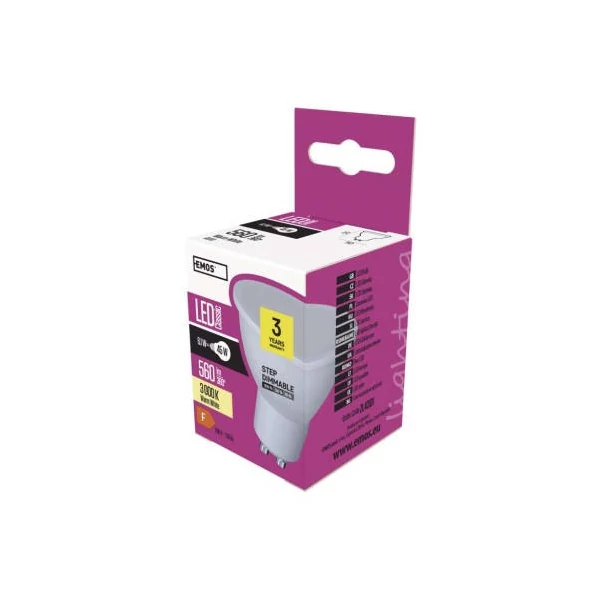 EMOS Classic LED izzó MR16 GU10 6.1W 560lm meleg fehér