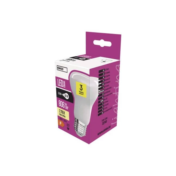EMOS Classic LED izzó R63 E27 8.8W 806lm meleg fehér