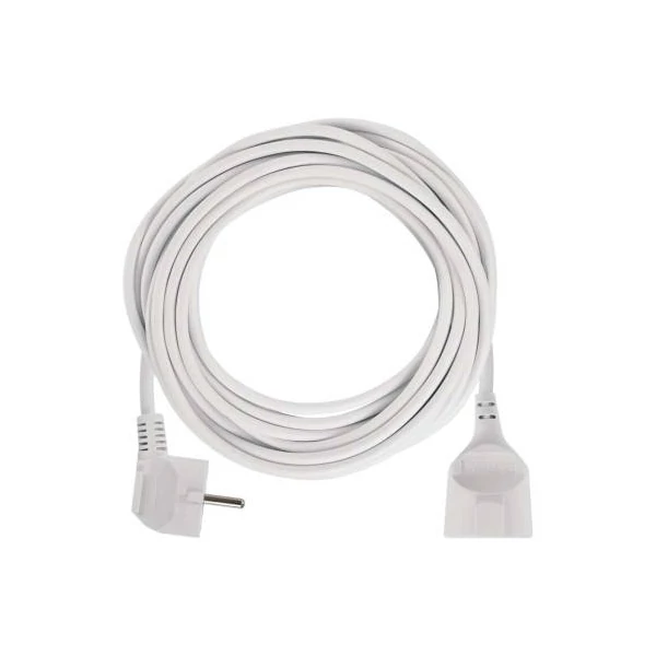 Hosszabbító 10 m / 1 aljzat / fehér / PVC / 1,5 mm2
