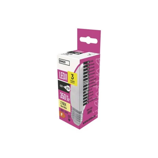 EMOS Classic LED izzó gyertya E27 4.1W 350lm meleg fehér