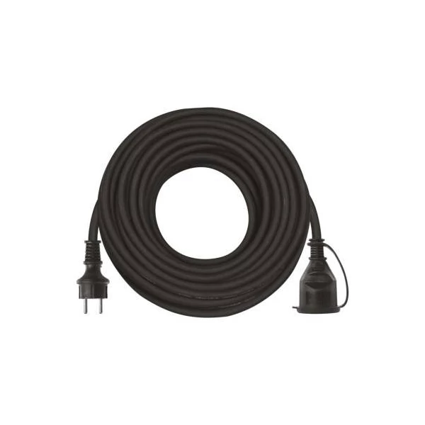 Kültéri hosszabbító 25 m / 1 aljzat / fekete / gumi-neoprén / 250 V / 2,5 mm2