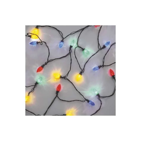 LED karácsonyi fényfüzér, színes égők, 9,8 m, multicolor, többfunkciós