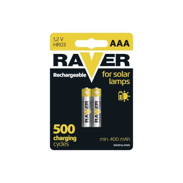 RAVER NiMH akkumulátor HR03 (AAA) 2db/bliszter