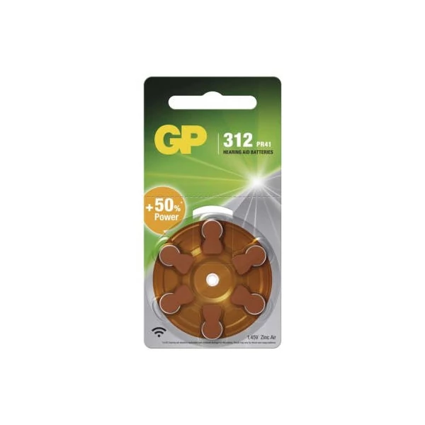 GP Gombelem hallókészülékekbe ZA312 6db/bliszter