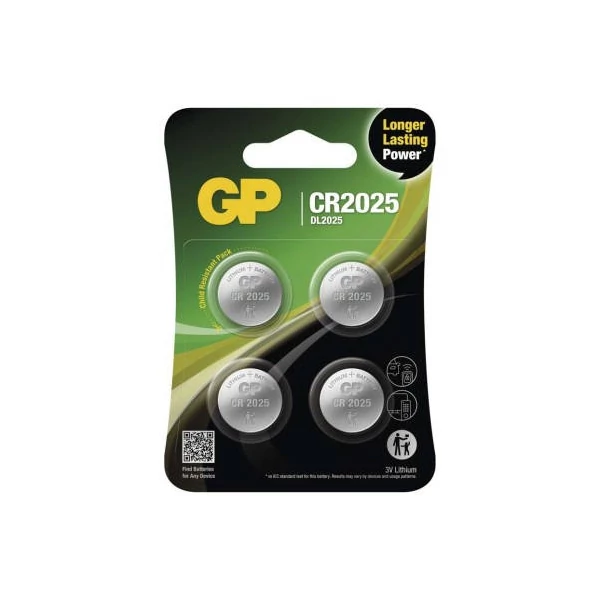 GP Lítium gombelem CR2025