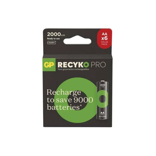 GP ReCyko Pro NiMH Akkumulátor HR6 (AA) 6db