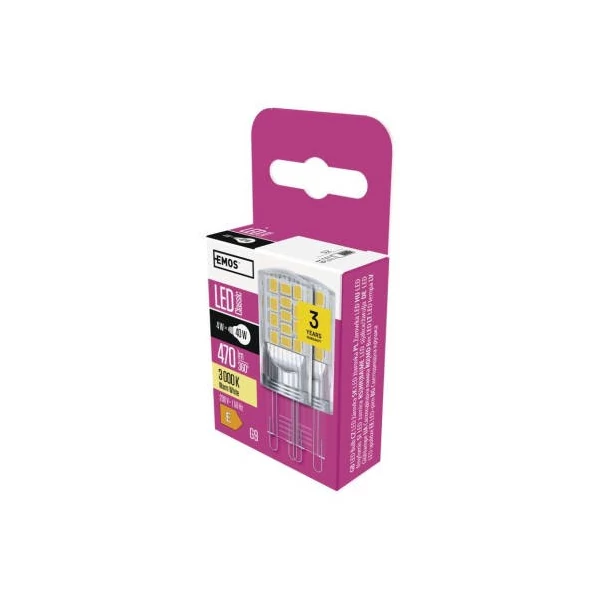 LED izzó Classic JC / G9 / 4 W (40 W) / 470 lm / meleg fehér